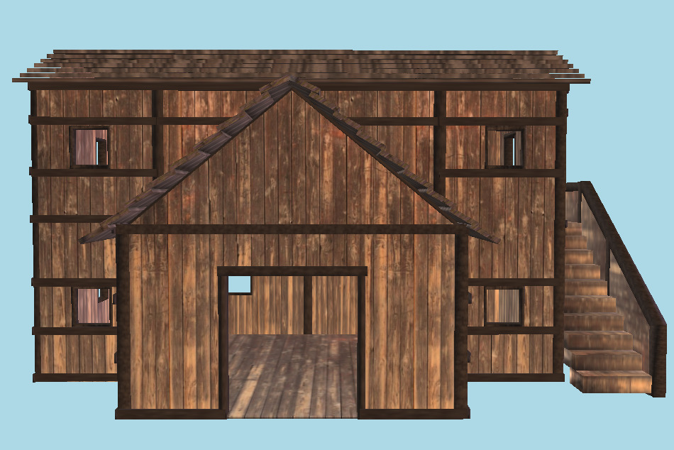 Wooden House 3d model